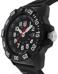 Luminox Mens Navy Seal Trident - Black Dial - Carbo Case - Rubber Strap - 200m - 3501A