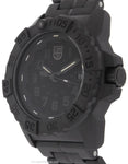 Luminox Mens Navy Seal Trident - Blackout Case & Link Bracelet - 200m - Date - 3502.BOA