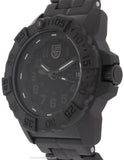 Luminox Mens Navy Seal Trident - Blackout Case & Link Bracelet - 200m - Date - 3502.BOA