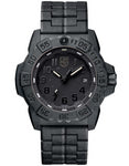 Luminox Mens Navy Seal Trident - Blackout Case & Link Bracelet - 200m - Date - 3502.BO