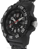 Luminox Mens Navy Seal Trident - White Accents - Carbon Link Bracelet - 200m - 3502A