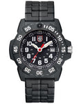 Luminox Mens Navy Seal Trident - White Accents - Carbon Link Bracelet - 200m - 3502