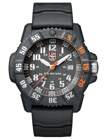 Luminox Master Carbon SEAL Mens Watch - Carbon Case - Rubber Strap - 300M - 3801.C.SET