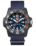 Luminox Master Carbon SEAL Mens Watch - Carbon Case - Blue Webbing Strap - 300M - 3803.C