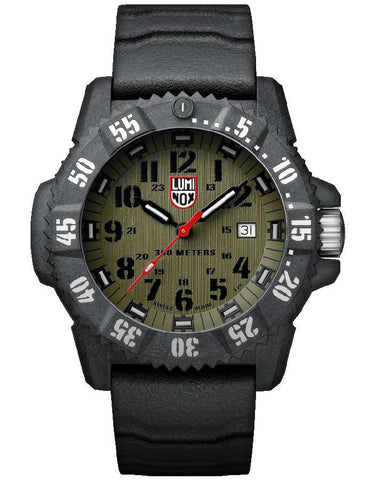 Luminox Mens Carbon SEAL 3800 - Olive Drab Dial - Carbon Compound Case - 300m - 3813