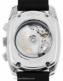 Glycine Altus Complique - White Face - Black Rubber Strap - 3827.11C