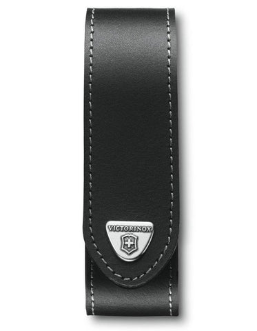 Victorinox Swiss Army Large Leather Belt Pouch - Black - Belt Loop - 4.0506.LUS2