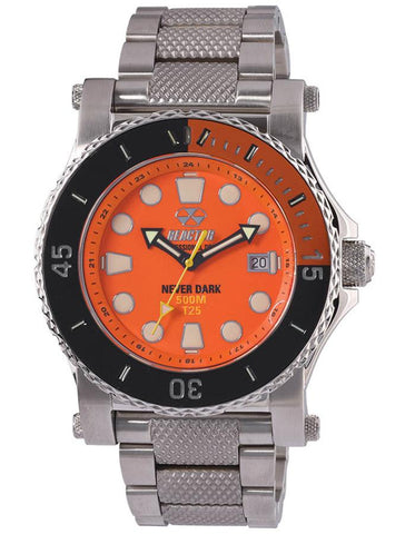 Reactor Polaris Mens Watch - Stainless Steel - Orange - Dual Illuminated Bezel - 42008_f97525f1-5c68-4872-a581-8ea273a5d175