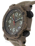 Reactor Titan Flat Dark Earth - Nitromid Polymer Case - Nylon / Silicone Band - 43821A