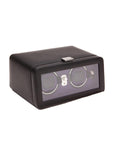 WOLF Windsor Double Watch Winder with Cover - Black & Purple - Module 2.5 - 4526-03_63864b07-ac33-4666-96c5-d6a6a3214d5a