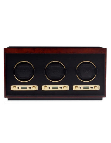 WOLF Meridian Triple Watch Winder - Burlwood - Module 2.7 Winder - 4537-10_b8b1101f-0183-41b2-9734-e32b02ce56da