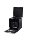 Wolf Designs Savoy 2.7 Black Single Watch Winder with Storage - Rotation Options - 4545-70A_d11956f5-5cc8-4e08-b301-786d1ae66c44