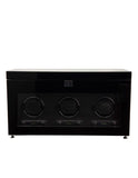 Wolf Designs Savoy 2.7 Piano Black Triple Watch Winder with Storage - 4547-70_c17e6962-92d2-43e3-ba85-b7b08010bb9f