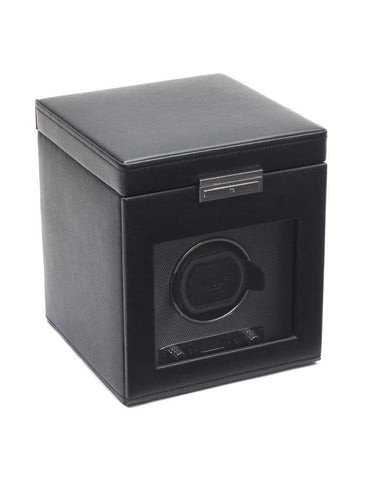 Wolf Designs Viceroy Module 2.7 - Single Winder with Cover and Storage - Black - 4561-02_0face92d-7ba7-4e11-b078-3c3f6a08db10