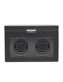 Wolf Designs Viceroy Module 2.7 - Double Watch Winder with Storage - Black - 4562-02A_d7fddf06-d217-4bbb-8a53-7fc1225b8e24