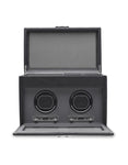 Wolf Designs Viceroy Module 2.7 - Double Watch Winder with Storage - Black - 4562-02B_45727cea-c906-4972-ae19-1ab3ea8a569f