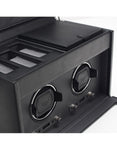 Wolf Designs Viceroy Module 2.7 - Double Watch Winder with Storage - Black - 4562-02C_6c2c2b81-481d-434c-854a-2dff0b5caa4e