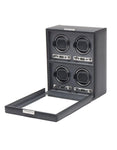 Wolf Designs Viceroy Module 2.7 - Four Watch Winder with Cover - Black Pebble - 4567-02A_34e18407-86ed-4cb5-af51-2afcbb3835ba