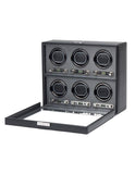 Wolf Designs Viceroy Module 2.7 - Six Watch Winder with Cover - Black Pebble - 4568-02A_11d5dd59-ad12-4f68-a8ab-1155aade4326