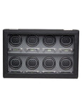 Wolf Designs Viceroy Module 2.7 - Eight Watch Winder with Cover - Black Pebble - 4569-02_413ec7c2-6fa2-4711-8e99-989fd6eab162