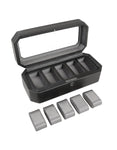 Wolf Designs 5 Watch Box - Black Pebble Finish - 4583-029B_171c7226-6b57-43dd-91b3-4e32cbd17495