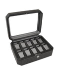 Wolf Designs 10 Watch Box - Black Pebble Finish - 4584-029A_875dbc5a-0dad-4b2b-be4d-8b1012e7c4f9