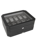 Wolf Designs 10 Watch Box with Drawer - Black Pebble Finish - 4586-029_5798a2ab-3428-4c4a-b606-493941b7fff5