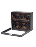 Wolf Designs Module 2.7 Roadster Six Piece Watch Winder - Ebony Macassar - 4592-56A_8e691412-fc2d-45e2-8d66-ae53dfed6f12