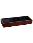 WOLF Meridian Valet Top Tray - Burlwood - Stackable - 3 Compartments - 4602-10_1094ba60-d278-437e-81a3-7f3d5d727284