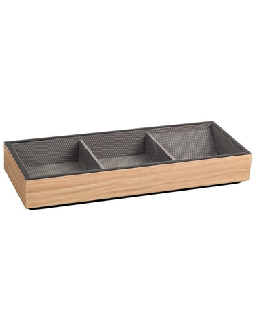 WOLF Meridian Valet Top Tray - Blonde - Stackable - 3 Compartments - 4602-28_a02d773d-7858-49e0-9243-ef0f0186979e