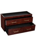 WOLF Meridian Two Drawer Valet&#44; Charging Station & Pen Box - Burlwood - 4603-10A_4d3ed66e-2d5b-4dc3-a47d-42b1f9b55d68