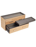 WOLF Meridian Two Drawer Valet&#44; Charging Station & Pen Box - Blonde - 4603-28B_479e8b70-a091-4820-85a2-3b55ca870dfe