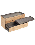 WOLF Meridian Two Drawer Valet&#44; Charging Station & Pen Box - Blonde - 4603-28B_479e8b70-a091-4820-85a2-3b55ca870dfe