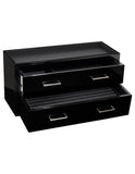 WOLF Meridian Two Drawer Valet&#44; Charging Station & Pen Box - Black - 4603-70A_21e8b82a-4e2c-48dd-8e54-7dda2aab262f