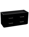 WOLF Meridian Two Drawer Valet&#44; Charging Station & Pen Box - Black - 4603-70_010ec74f-1650-41dd-8157-2a142145f91f