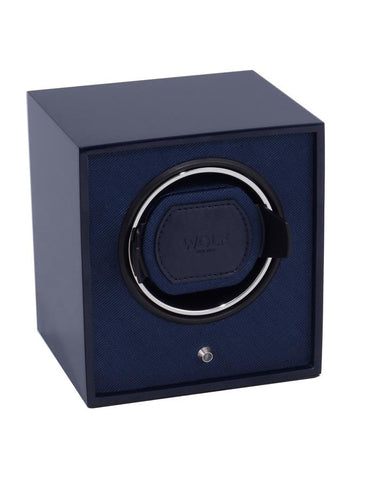 WOLF Lacquered Single Cub Winder - Navy Blue - Module 1.8 Winder - 4604-67_5b8f8d42-9def-435e-a280-0e6aa8143103