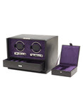 WOLF Blake Double Winder with Storage & Travel Case - Black Pebble & Purple - 4607-28C_77358496-4aeb-45f9-9603-4fc9de03a779