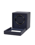 WOLF Single Cub Winder with Cover - Navy Pebble Leather - Module 1.8 Winder - 4611-17A_33eb05b5-b282-4735-8807-d07f22fd74ed