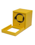 WOLF Single Cub Winder with Cover - Yellow Pebble Leather - Module 1.8 Winder - 4611-92A