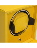 WOLF Single Cub Winder with Cover - Yellow Pebble Leather - Module 1.8 Winder - 4611-92C