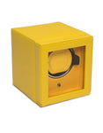 WOLF Single Cub Winder with Cover - Yellow Pebble Leather - Module 1.8 Winder - 4611-92