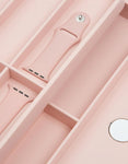 WOLF Smart Storage Watch Valet - Rose Quartz - Strap Tray - Charging Station - 4630-15B