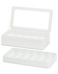 WOLF Smart Storage 6 Piece Watch Box - Strap Tray - White - Charging Station - 4631-01