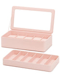 WOLF Smart Storage 6 Piece Watch Box - Strap Tray - Rose Quartz - Charge Station - 4631-15