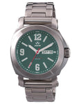 Reactor Fermi Mens Watch - Stainless Steel - Green Dial - Bracelet - Date - 48009