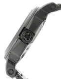 Reactor Fermi Mens Day/Date Watch - Matte Black Dial - Gumetal Steel - 48601B