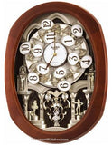 Rhythm Grand Encore Musical Motion Wall Clock - Swarovski - 30 Songs - 4MH407A