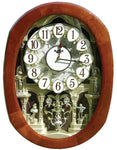 Rhythm Grand Encore Musical Motion Wall Clock - Swarovski - 30 Songs - 4MH407