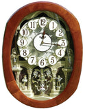 Rhythm Grand Encore Musical Motion Wall Clock - Swarovski - 30 Songs - 4MH407