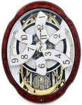 Rhythm Woodgrain Marvelous Musical Wall Clock - 30 Songs - Swarovski Crystals - 4MH412A_79d0c568-ef6a-45fa-a9ab-ae7dd387b10a